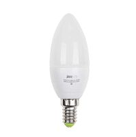 Лампа светодиодная PLED-ECO-C37 5Вт свеча 3000К тепл. бел. E14 400лм 220-240В | Код. 1036834A | JazzWay